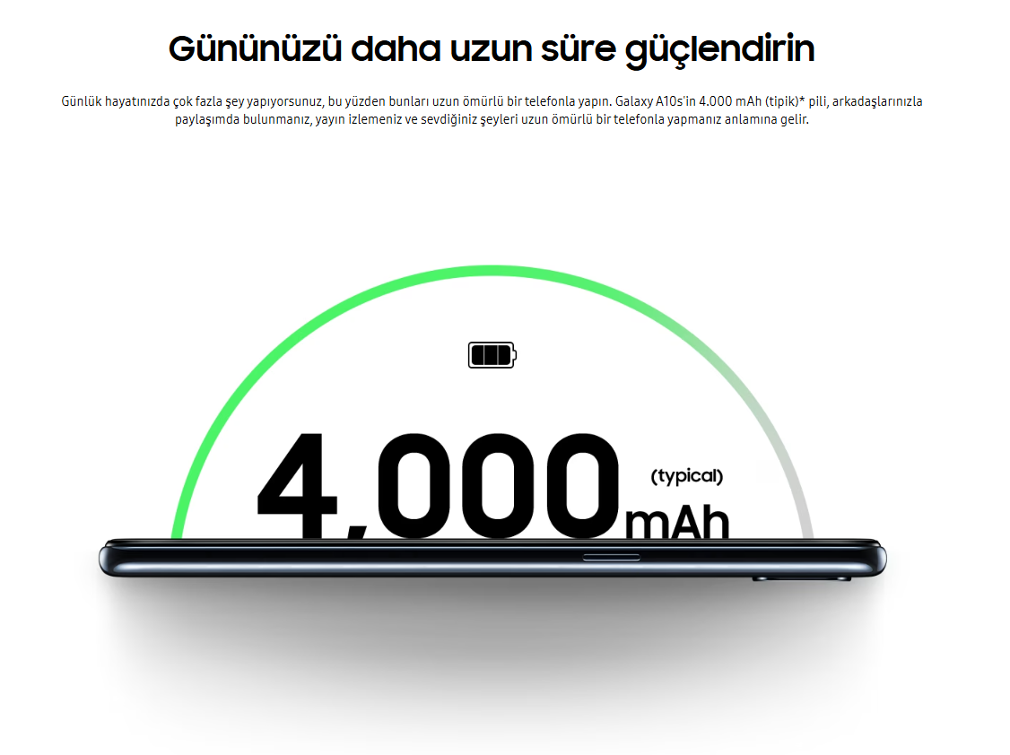 Yenilenmiş Samsung Galaxy A10s Batarya